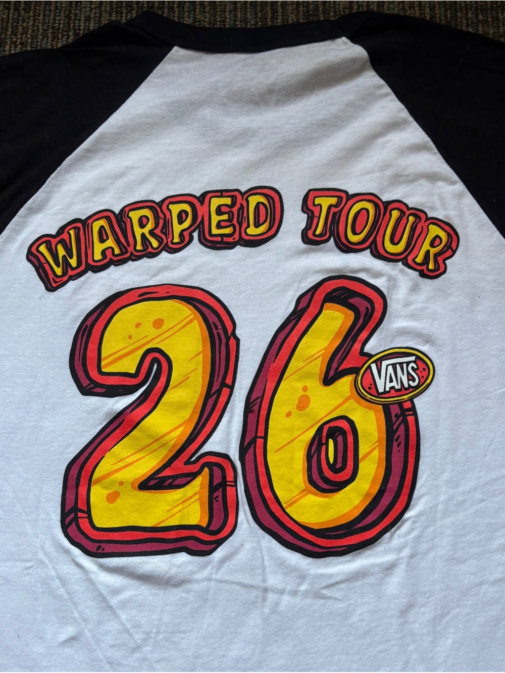 NEW VANS Warped Tour Unisex Baseball T-shirt Merch T Shirt Emo 2026 L - with Bag - Picture 4 of 8